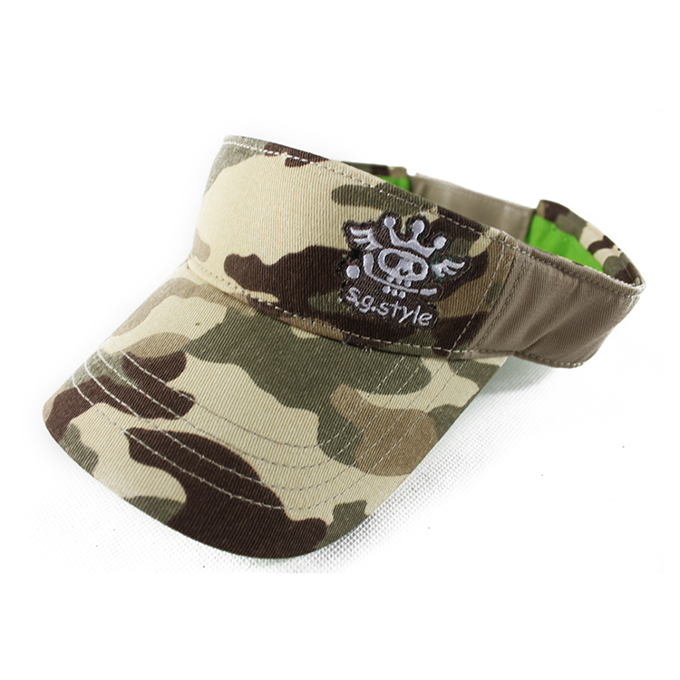 空頂帽廠家-迷彩刺繡空頂帽