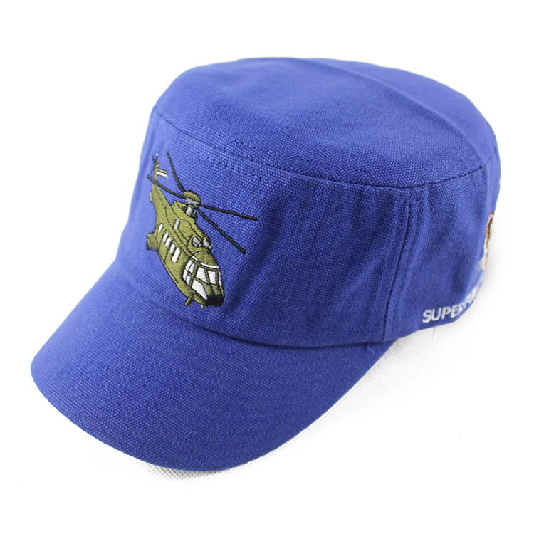 軍帽廠家-平頂工作帽定制