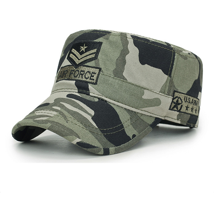 迷彩平頂帽-時尚平頂帽定制