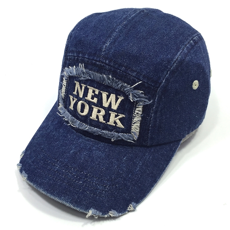 洗水帽廠-牛仔磨破洗水帽定制