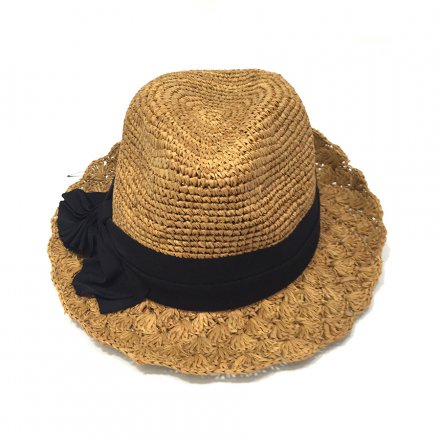 蝴蝶結(jié)性感定型紙編草帽定制