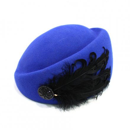 空姐帽廠家-羽毛扣空姐帽定制