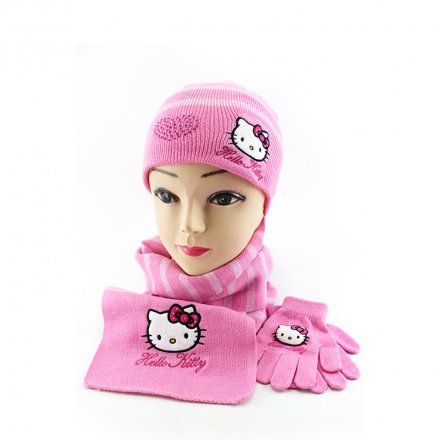 針織帽廠家-三件套裝針織帽定制